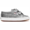Baskets Superga Kids 2750 LAMEBUMPSTRAPJ Grey Silver