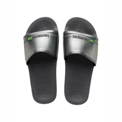 Claquettes Havaianas Slide Brasil New Graphite