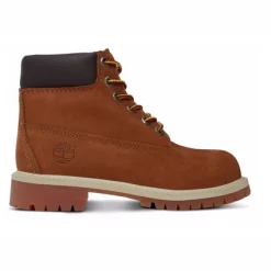 Timberland Youth 6 Inch Premium Boot Rust Nubuck With Honey