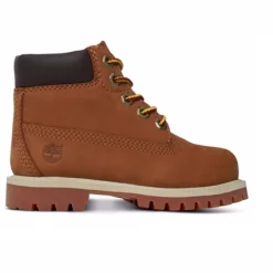 Timberland Toddler 6 Inch Premium Boot Rust Nubuck With Honey