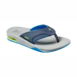 Tongs Reef Kids Fanning Navy Lime