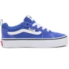 Baskets Vans Youth Filmore Suede Canvas Dazzling Blue White