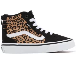 Baskets Vans Youth Filmore Hi Zip Cheetah Black Doe