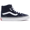 Baskets Vans Youth Filmore Hi Canvas Suede Dress Blue White