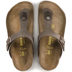 Tongs Birkenstock Enfant Gizeh BF Mocha Regular -Pas Cher Baskets Magasin 1002362 top 1