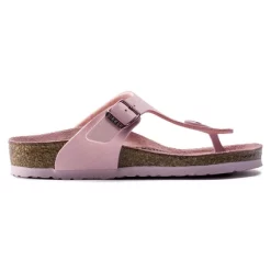 Tongs Birkenstock Girls Gizeh Easy Nubuck Rose Regular