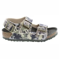 Sandales Birkenstock Enfant Milano BF Dino Camo Kaki Narrow