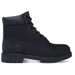 Timberland Junior 6 Inch Premium Boot Nubuck Black