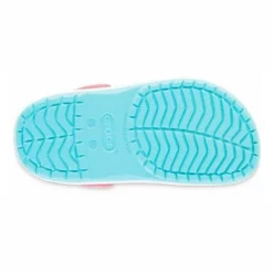 Sandales Crocs Kids Crocband Clog Ice Blue White -Pas Cher Baskets Magasin 207006 4S3205