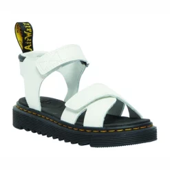 Sandales Dr Martens Junior Vossie J White T Lamper -Pas Cher Baskets Magasin 27251100