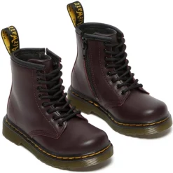 Boots Dr. Martens 1460 Toddler Bordeaux Romario -Pas Cher Baskets Magasin 27912606.03