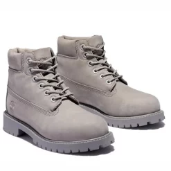 Bottes Timberland Youth 6 Inch Premium WP Boot Grey -Pas Cher Baskets Magasin 2c 9
