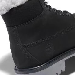 Bottes Timberland Junior 6 Inch Premium WP Shearling Lined Boot Black -Pas Cher Baskets Magasin 2e 3