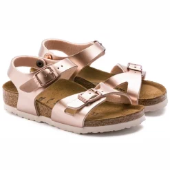 Sandales Birkenstock Enfant Rio BF Electric Metallic Copper Narrow -Pas Cher Baskets Magasin 3 1012520 pair