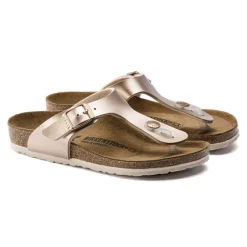 Tongs Birkenstock Kids Gizeh Electric Metallic Copper Regular -Pas Cher Baskets Magasin 3 1012526 pair