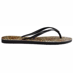 Tongs Havaianas Kids Slim Leopard Black Black -Pas Cher Baskets Magasin 3 4145480 1069 B
