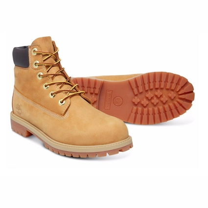 Timberland Junior 6 Inch Premium Boot Wheat Nubuck 4 Timberland Junior 6 Inch Premium Boot Wheat Nubuck – Image 4