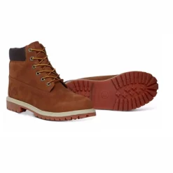 Timberland Junior 6 Inch Premium Boot Rust Nubuck With Honey -Pas Cher Baskets Magasin 3 C14949 3