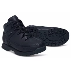 Timberland Youth Euro Sprint Black Smooth -Pas Cher Baskets Magasin 3 CA13DP 3