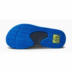 Tongs Reef Kids Fanning Navy Lime -Pas Cher Baskets Magasin 3 CI3734 O