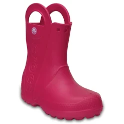 Botte De Pluie Crocs Handle It Rain Boot Rose Bonbon -Pas Cher Baskets Magasin 3 Handle it Rain Boot Kids Candy Pink 3