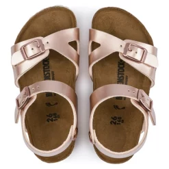 Sandales Birkenstock Enfant Rio BF Electric Metallic Copper Narrow -Pas Cher Baskets Magasin 4 1012520 top