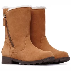 Bottes Sorel Youth Emelie Foldover Camel Brown Natural -Pas Cher Baskets Magasin 4 1808691 224 f2 1