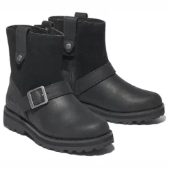 Timberland Youth Courma Enfant WL Biker Boot Jet Black -Pas Cher Baskets Magasin 4 A2H67015 ALT4