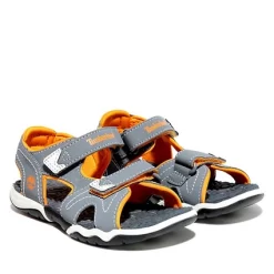 Timberland Enfant Adventure Seeker 2 Strap Medium Gris Orange -Pas Cher Baskets Magasin 4 TB200A24PE033.3