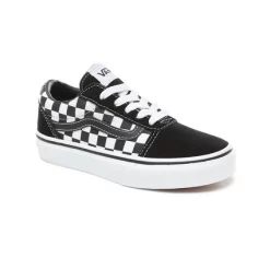 Sneakers Vans Enfant Ward Checkered Black True White -Pas Cher Baskets Magasin 4 VN0A38J9PVJ ALT3
