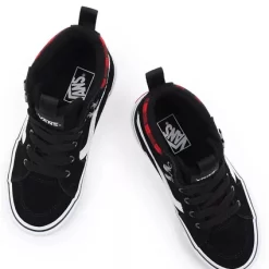 Baskets Vans Youth Filmore Hi Vansguard Suede Black Red Plaid -Pas Cher Baskets Magasin 4 VN0A5HZE9BY2