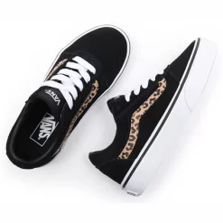 Baskets Vans Youth Ward Suede Black Cheetah -Pas Cher Baskets Magasin 4 VN0A5KR79DU2
