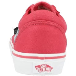 Baskets Vans Youth Ward Butterflies Clearet Red White -Pas Cher Baskets Magasin 4 vans active my ward claret red butterflies canvas2028329
