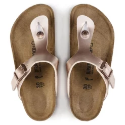 Tongs Birkenstock Kids Gizeh Electric Metallic Copper Regular -Pas Cher Baskets Magasin 5 1012526 top