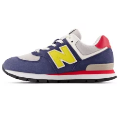 New Balance Enfant GC574 DR2 Natural Indigo Honeycomb Team Red -Pas Cher Baskets Magasin 5 GC574DV220GC574DR220Secondary201