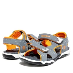 Timberland Enfant Adventure Seeker 2 Strap Medium Gris Orange -Pas Cher Baskets Magasin 5 TB200A24PE033.4