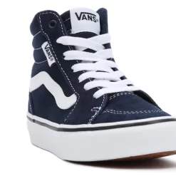 Baskets Vans Youth Filmore Hi Canvas Suede Dress Blue White -Pas Cher Baskets Magasin 5 VN0A7Q55BBW ALT6
