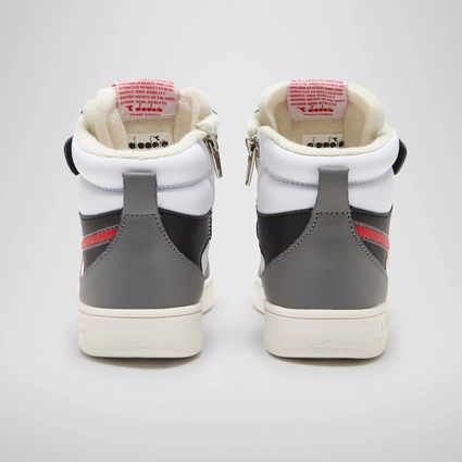 Baskets Diadora Junior Magic Basket Mid Ps White Black Aurora Red 2 Baskets Diadora Junior Magic Basket Mid Ps White Black Aurora Red – Image 2
