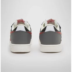 Baskets Diadora Junior Magic Basket Low Ps White Black Aurora Red -Pas Cher Baskets Magasin 501178318 C9905 3