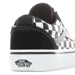 Sneakers Vans Enfant Ward Checkered Black True White -Pas Cher Baskets Magasin 6 VN0A38J9PVJ ALT5