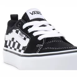 Baskets Vans Youth Filmore Checkerboard Black White -Pas Cher Baskets Magasin 7 VN0A3MVP5GX7