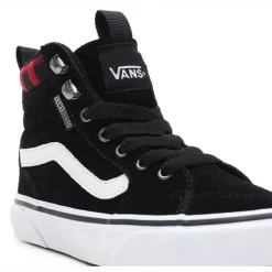 Baskets Vans Youth Filmore Hi Vansguard Suede Black Red Plaid -Pas Cher Baskets Magasin 7 VN0A5HZE9BY7
