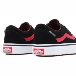 Baskets Vans Youth Ward Vansguard Suede Black Red Plaid -Pas Cher Baskets Magasin 7 VN0A5KY79BY6