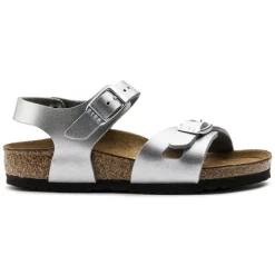 Sandales Birkenstock Enfant Rio BF Silver Regular