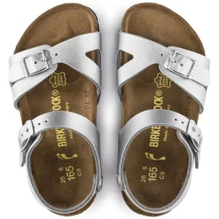 Sandales Birkenstock Enfant Rio BF Silver Regular 10 Sandales Birkenstock Enfant Rio BF Silver Regular -Pas Cher Baskets Magasin 731483 top 1