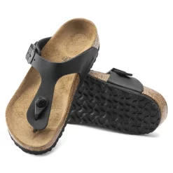 Tongs Birkenstock Enfant Gizeh BF Black Regular -Pas Cher Baskets Magasin 846143 sole 1