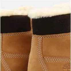 Timberland Enfants 6 Inch Premium WP Shearling Lined Boot Wheat Nubuck -Pas Cher Baskets Magasin A17E3231205