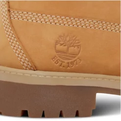 Timberland Enfants 6 Inch Premium WP Shearling Lined Boot Wheat Nubuck -Pas Cher Baskets Magasin A17E3231207