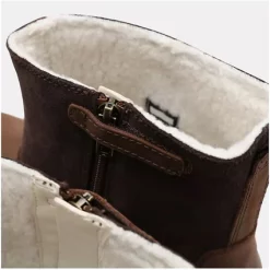 Boots Timberland Junior Courma Kid Warm Lined Boot Dark Brown Full Grain -Pas Cher Baskets Magasin A28MT242205