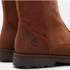 Boots Timberland Junior Courma Kid Warm Lined Mid Brown Full Grain -Pas Cher Baskets Magasin A28N5358203